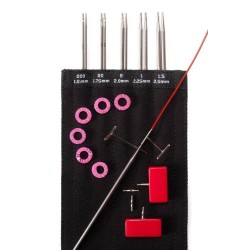 Chiaogoo TWIST RED LACE Interchangeable Needle Kit M (mini)